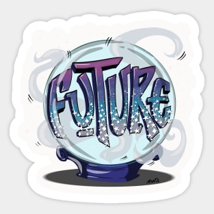 Crystal ball - look into the future Sticker